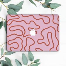 Pink Retro Line Art Abstract Aesthetic Hard Case For Macbook Pro 13 15 16 Air 13 picture
