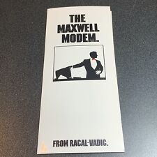 Maxwell Modem vintage computer sales brochure Racal-Vadic 300 1200 baud George picture