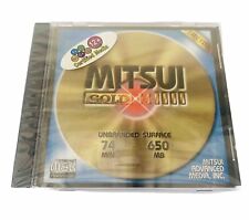 New Sealed MITSUI Gold CD-R 100+ Year Recordable Blank CD Disc 74 Minute 650MB picture