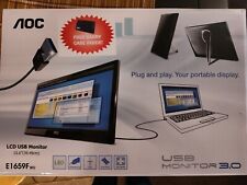 AOC E1659FWU 15.6 inch Widescreen LED Monitor - Portable Monitor USB Powered  picture