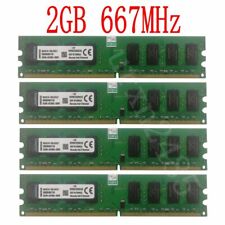 Kingston 8GB Kit 4x 2GB PC2-5300U 667MHz DDR2 240Pin DIMM Desktop Memory RAM AB picture