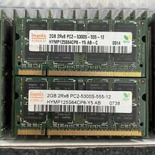 Hynix 4GB KIT 2X 2GB DDR2 667MHz PC2-5300S 200Pin Sodimm Laptop Memory Ram picture