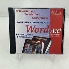 Word Ace : English/Spanish The Indispensable Language Reference Kit CD-ROM, 1996 picture