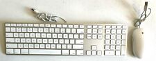 Genuine OEM Apple USB Wired A1243 Keyboard & A1152 Mouse White Mac FREE US Ship picture