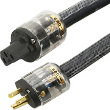 Preffair HiFi Audio Power Cable Pure Copper EU US Schuko Ac Mains Supply Cord picture