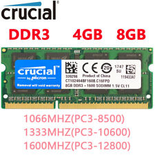 CRUCIAL DDR3 4GB 8GB 16GB 32GB 1066 1333 1600  Laptop SODIMM 204Pin Memory RAM   picture