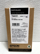 Epson T6031 Photo Black Ink Cartridge Genuine Date: August 2023 picture