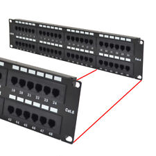 Cat6 UTP 48 Port Network LAN Patch Panel 2U 110 with cable management picture
