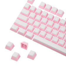 108 Keys PBT Pudding Keycaps OEM for Mechanical Keyboard White/Pink picture