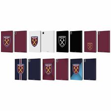 OFFICIAL WEST HAM UNITED FC CREST LEATHER BOOK WALLET CASE COVER FOR APPLE iPAD picture