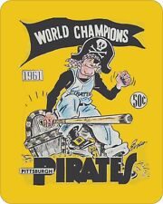 1961 Pittsburgh Pirates Champions Program Baseball  Mouse Pad Poster 7 3/4  x 9