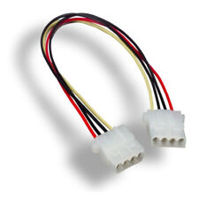 Kentek 12 Inch Molex 5.25 Female to Female PC Power Extensio Cable 4 Pin LP4 12