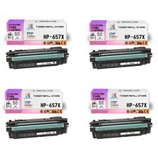 4Pk TRS 657X BCMY HY Compatible for HP LaserJet M681 M682 Toner Cartridge picture