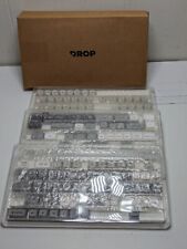 Drop MT3 Black on White 161 Keycaps **READ** picture