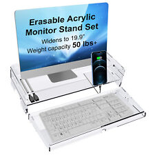 Acrylic Monitor Stand Riser, 2-Tier Clear Acrylic Monitor Riser for Home Office, picture