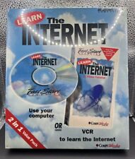 COMPUWORKS: Learn The Internet (Sealed) CD ROM and VHS COMBO for Windows 3.1/95 picture