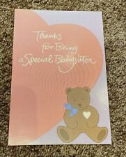 Thank You Babysitter Greeting Card w/Envelope NEW picture