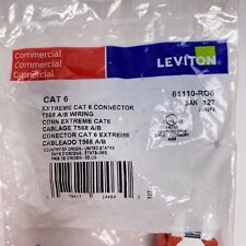 61110-RO6 Leviton eXtreme Cat 6 QuickPort Jack, Orange picture