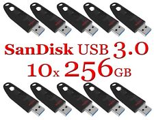 LOT 10x SanDisk 256GB Cruzer Ultra USB 3.0 Flash Drive SDCZ48-256G read 150 MB/s picture