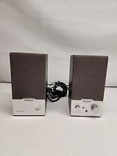 Edifier R18 Multimedia Speaker System, Black/Silver Used Good Working picture