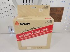 Avery Dot Matrix Printer Cards 4166 NIB 3
