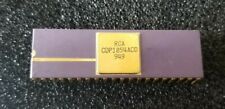 Vintage RCA Purple Ceramic & Gold 40 Pin DIP Chip Processor CDP1854ACD picture