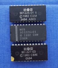 MOS 901225-01/901226-01/901227-03 Character/BASIC/Kernal ROM chips Commodore 64 picture