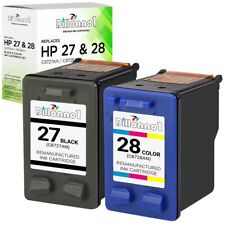 2PK For HP 27 C8727AN Blk HP 28 C8728AN Clr Ink Cartridge picture