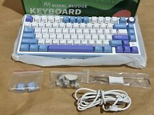 RK ROYAL KLUDGE R75 Mechanical Keyboard Premium - Silver Switch Pro, taro milk picture