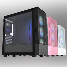 Vetroo AL600 Mid-Tower ATX/M-ATX PC Case Mesh Computer Gaming Case w/ 6 Pcs Fans picture