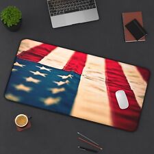 USA United States Flag Design - Patriotic America - Stitched Edges Mouse Pad picture