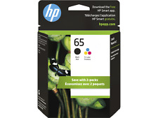 HP 65 2-pack Black/Tri-color Original Ink Cartridges, ~120 pages, T0A36AN#140 picture