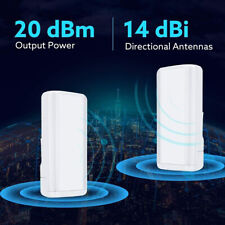 2 Pcs Wireless WiFi Bridge 2.5KM Long Transmission Distance Antenna 4G 5.8GHz picture