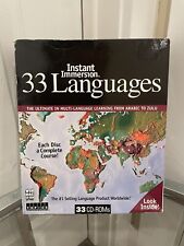Instant Immersion 33 Languages Box CD-ROM 2005 Edition SEALED picture
