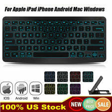 RGB LED Backlit Slim Bluetooth 3.0 Wireless Keyboard for iOS/Mac/Windows/Android picture