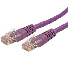StarTech.com 15ft CAT6 Ethernet Cable - Purple Molded Gigabit - 100W PoE UTP picture