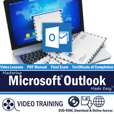 Learn Microsoft OUTLOOK 2016/2013 Training Tutorial DVD-ROM Course 99 Lessons picture
