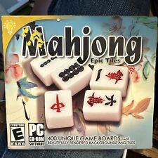 New Sealed Mahjon Epic 400 Unique Game Boards PC CD Rom Game (Rated E) picture