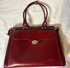McKlein W Series Laptop Briefcase Red Leather picture