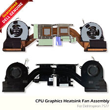 Genuine Dell OEM Inspiron 15 7577 CPU Graphics Heatsink Fan Assembly 2JJCP picture
