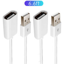 2-PACK High-Speed USB to USB Extension Cable USB 3.0 Adapter Extender Cord 6.6FT picture