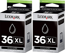 Black Genuine Lexmark 36XL 2PK Ink Cartridges X Series X3650 Z Series Z2420 picture