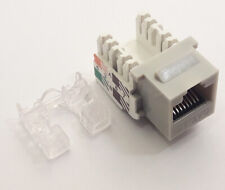 CAT5e RJ45 Keystone Jack 110 Punch Down Network Snap-in Insert - 1-100 Pack Lot picture