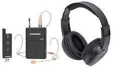 Samson Stage XPD2 Wireless Live Stream Podcast Broadcast Headset Mic+Headphones picture