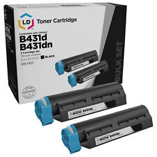LD 2 Pack Comp 44574901 HY Black for Okidata MB461 MFP MB471 MB471W B431d B431dn picture