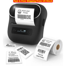 M220 Label Maker Bluetooth Sticker Machine Portable Label Printer with Paper Lot picture