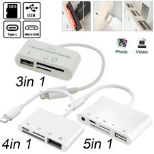 5 in 1 /4 in 1 USB Camera SD TF Memory Card Reader Adapter For iPhone iPad IOS picture