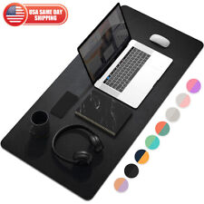 Large Leather Dual Sided Desk Pad Non-Slip Mouse Pad Office Home Writing Mat picture