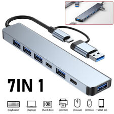 7 in 1 Multi-port Type C To USB-C 4K HDMI Adapter USB 3.0 Cable Hub For Macbook picture