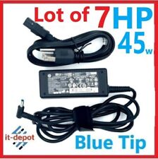 Lot of 7 OEM HP 45W 4.5x3.0mm Blue Tip laptop AC Adapter Power Supply Charger picture